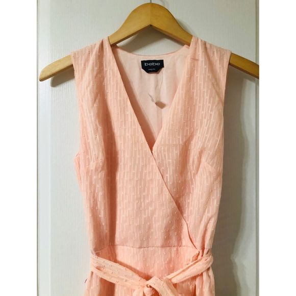 BEBE Ruffled Surplice Georgette Maxi Dress - Picture 4 of 6